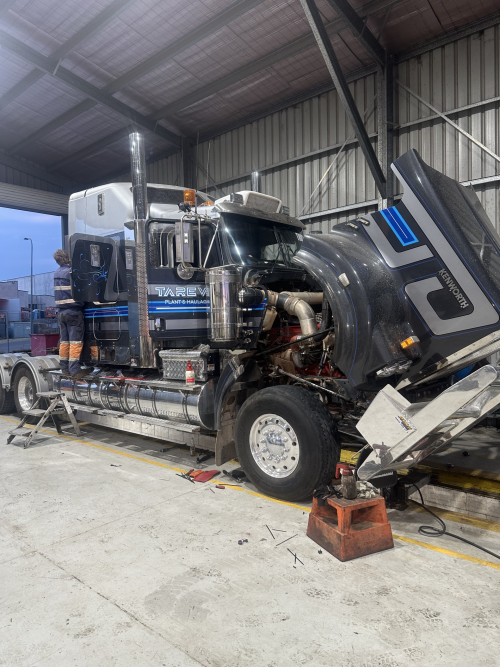 Breakdown Truck Inside Warehouse — Toowoomba Heavy Diesel in Harristown, QLD