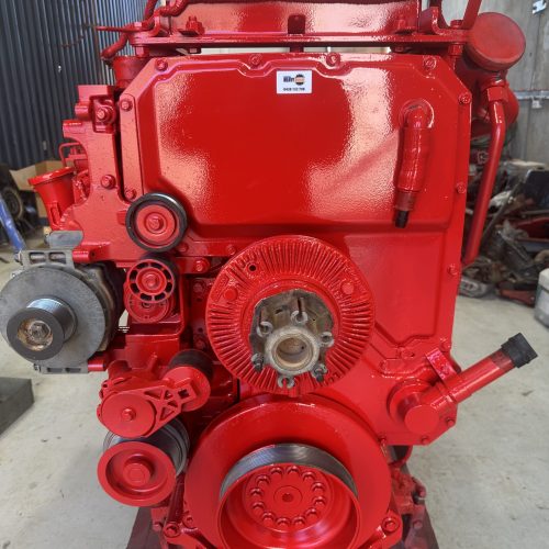 Red Diesel Engine on a Workshop Stand — Toowoomba Heavy Diesel in Harristown, QLD